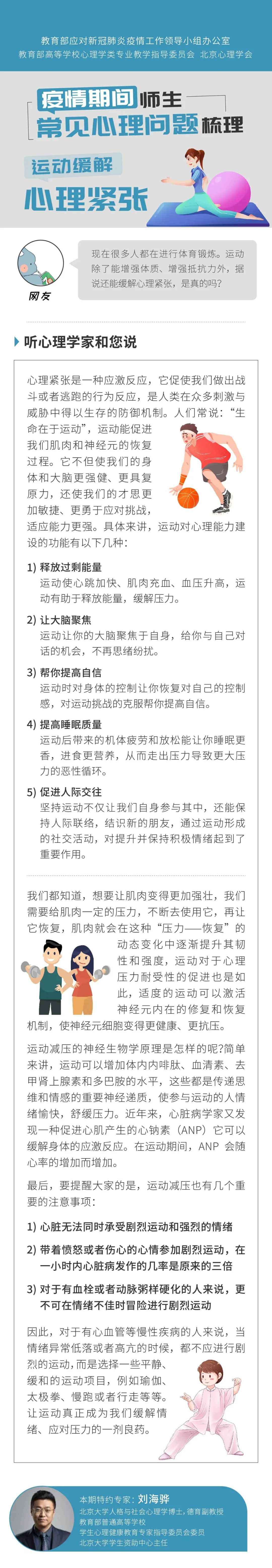 运动能否缓解心理紧张?听心理学专家解答